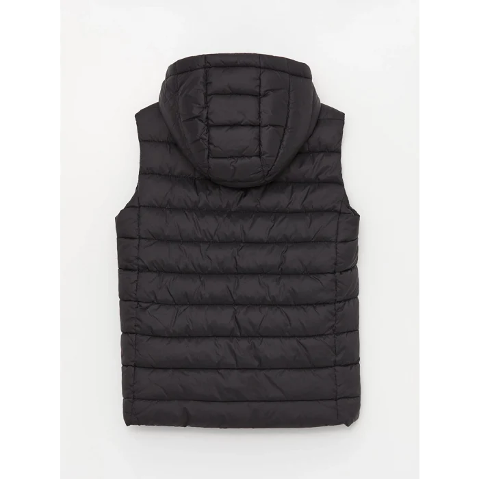 LCW Kids SİYAH Kapüşonlu Erkek Çocuk Şişme Yelek