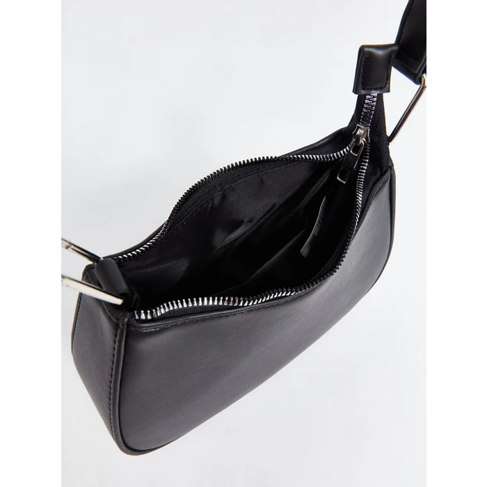 LCW ACCESSORIES SİYAH Deri Görünümlü Kadın El Çantası