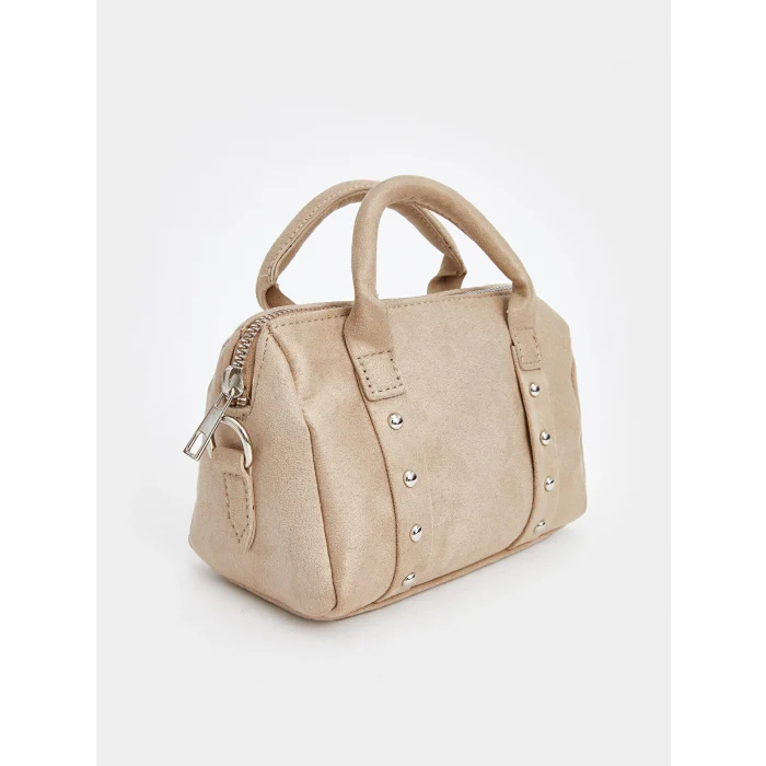 LCW ACCESSORIES BEJ Süet Görünümlü Kadın Omuz Çantası