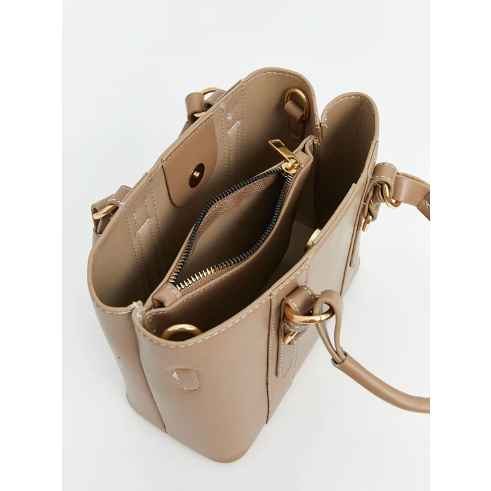 LCW ACCESSORIES KAHVERENGİ Deri Görünümlü Kadın El Çantası