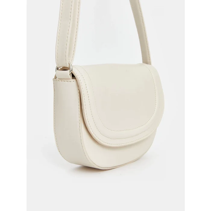 LCW ACCESSORIES EKRU Deri Görünümlü Kadın Omuz Çantası