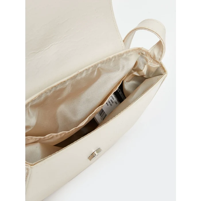 LCW ACCESSORIES EKRU Deri Görünümlü Kadın Omuz Çantası