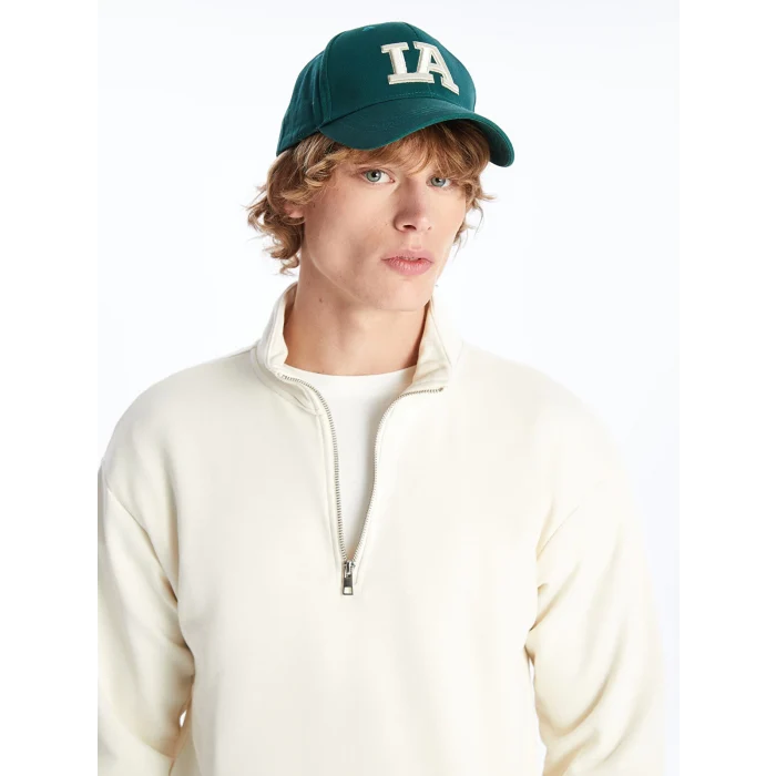 LCW Casual BEJ Dik Yaka Uzun Kollu Erkek Sweatshirt