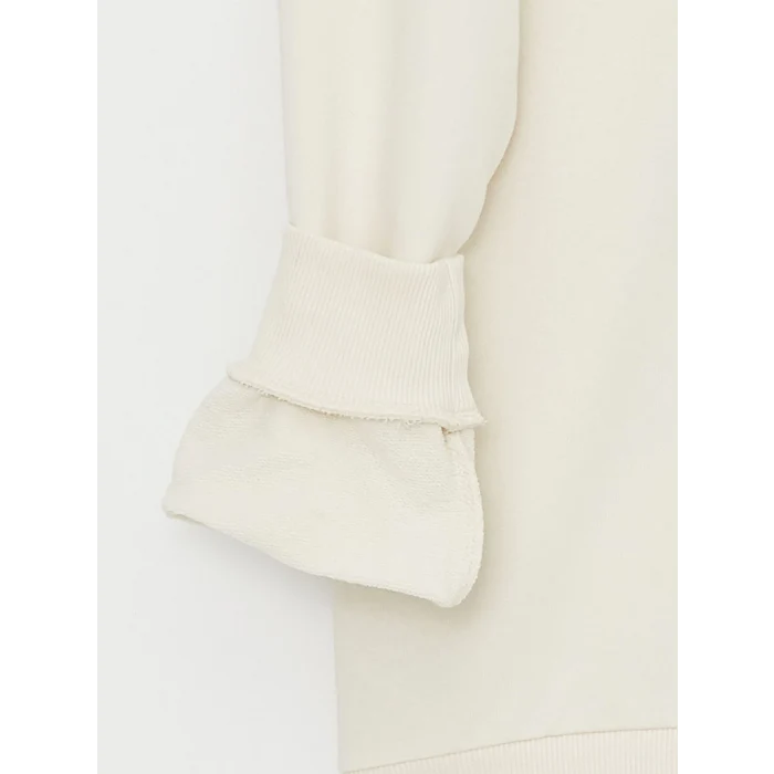 LCW Casual BEJ Dik Yaka Uzun Kollu Erkek Sweatshirt