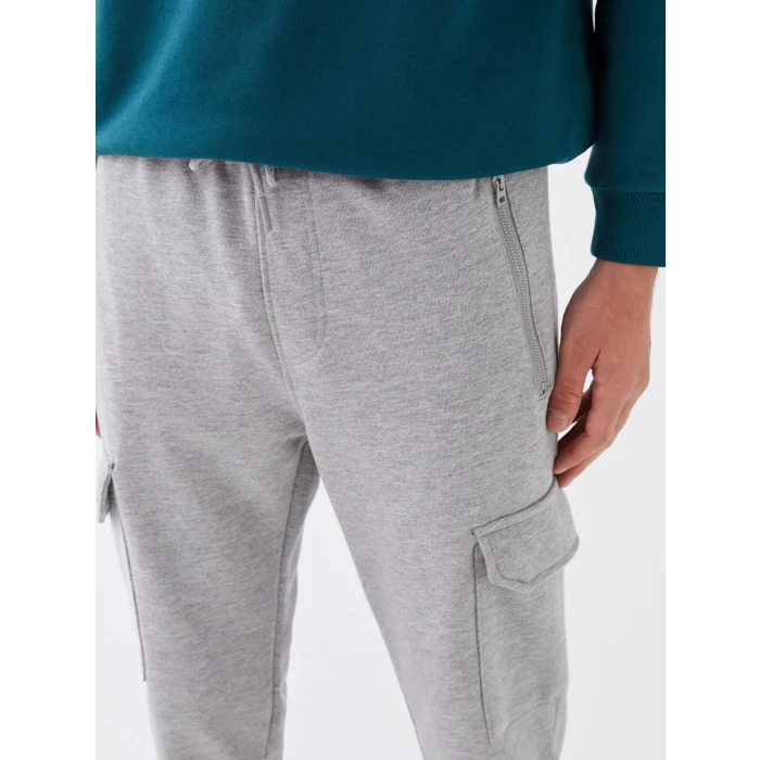 LCW Casual GRİ Slim Fit Erkek Kargo Eşofman Altı