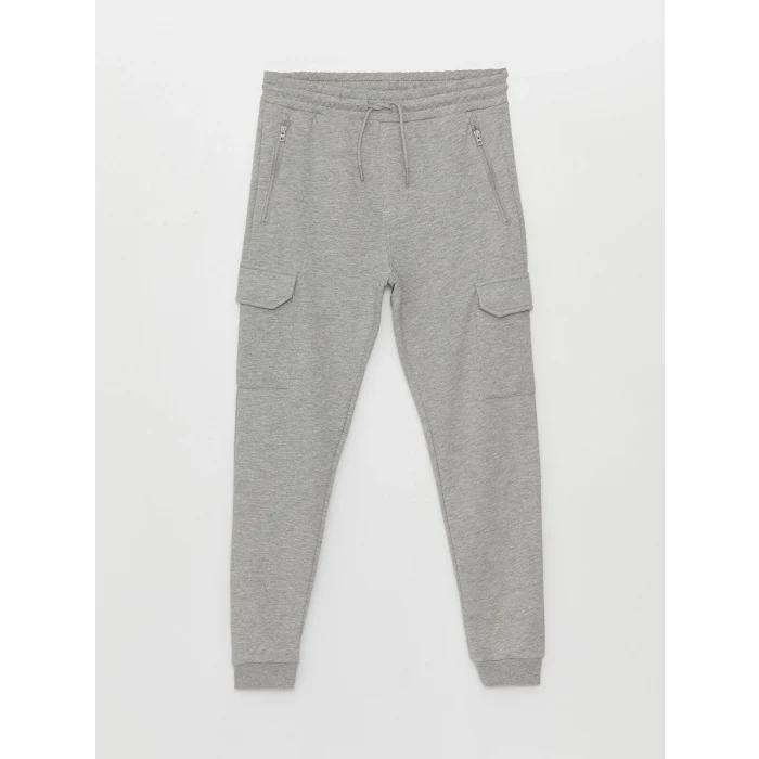 LCW Casual GRİ Slim Fit Erkek Kargo Eşofman Altı