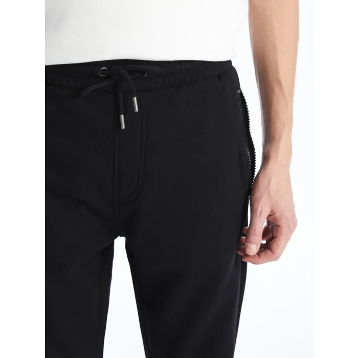 LCWAIKIKI Classic SİYAH Standart Kalıp Erkek Kalın Jogger Eşofman Altı