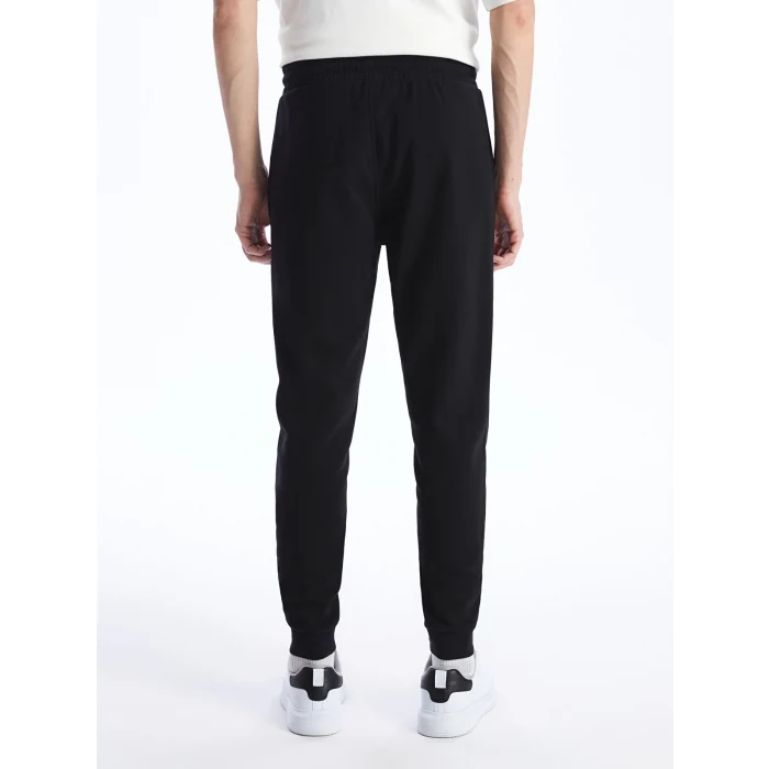 LCWAIKIKI Classic SİYAH Standart Kalıp Erkek Kalın Jogger Eşofman Altı