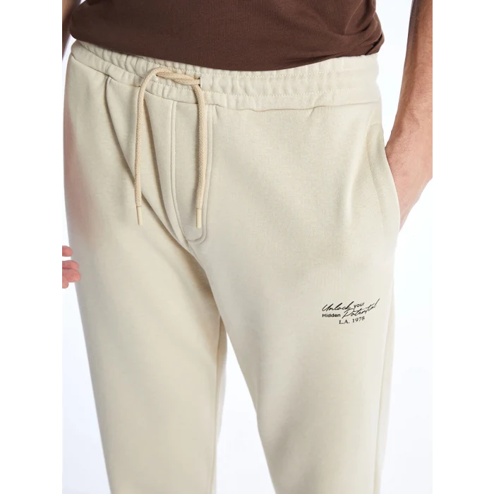 LCW Casual BEJ Standart Kalıp Erkek Kalın Jogger Eşofman Altı