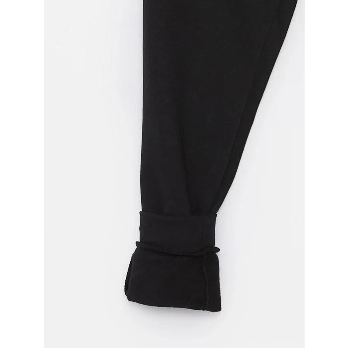 LCWAIKIKI Classic SİYAH Standart Kalıp Erkek Kalın Jogger Eşofman Altı