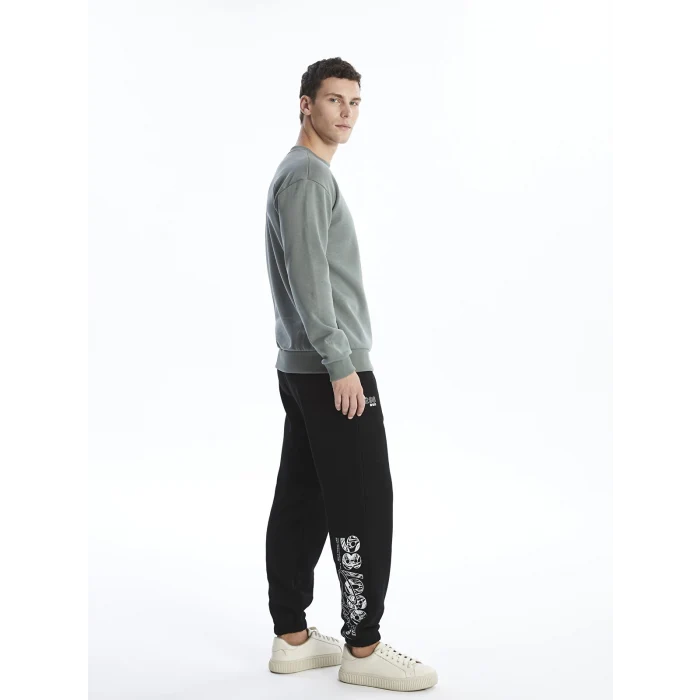 LCW Casual SİYAH Rahat Kalıp Erkek Kalın Jogger Eşofman Altı