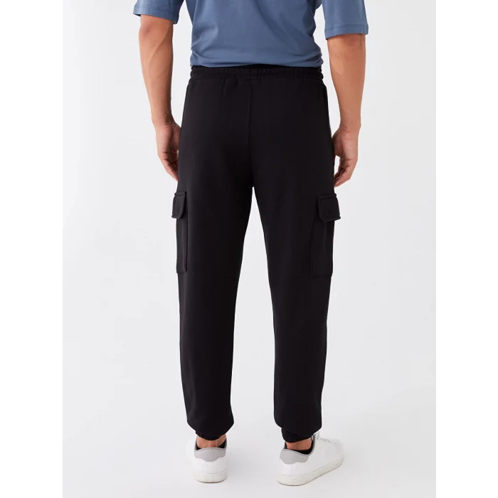 LCW Casual SİYAH Slim Fit Erkek Kalın Jogger Eşofman Altı