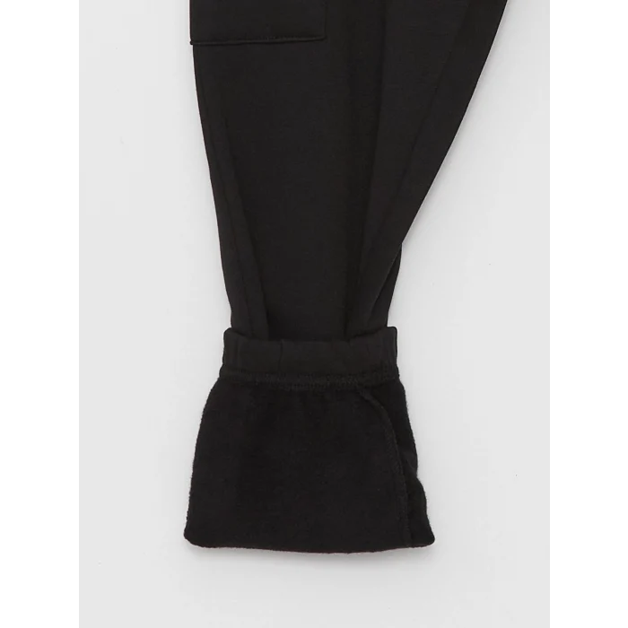 LCW Casual SİYAH Slim Fit Erkek Kalın Jogger Eşofman Altı