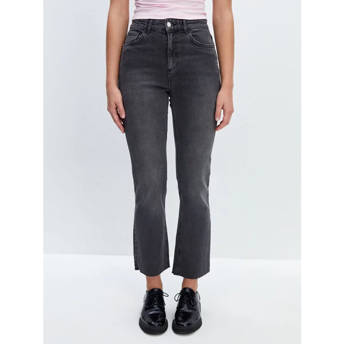 LCW Jeans GRİ Mars Flare Kadın Jean Pantolon