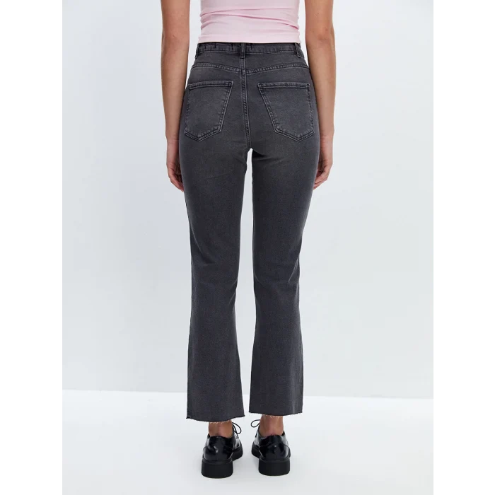 LCW Jeans GRİ Mars Flare Kadın Jean Pantolon