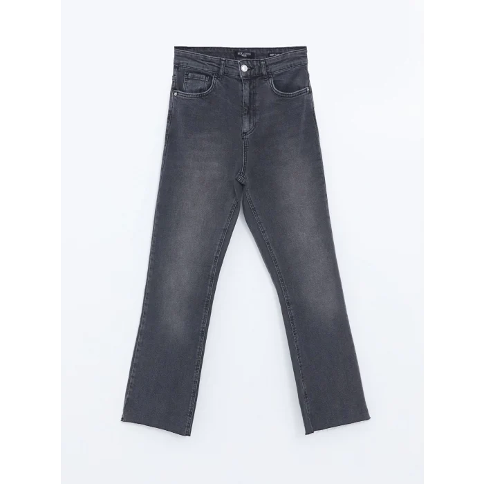 LCW Jeans GRİ Mars Flare Kadın Jean Pantolon