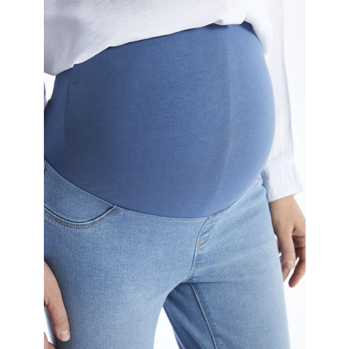 LCWAIKIKI Maternity İNDİGO Karın Panelli Slim Mom Fit Hamile Jean Pantolon