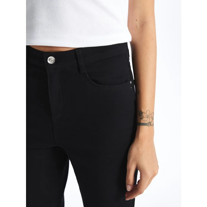 LCW Jeans SİYAH Mars Flare Kadın Jean Pantolon