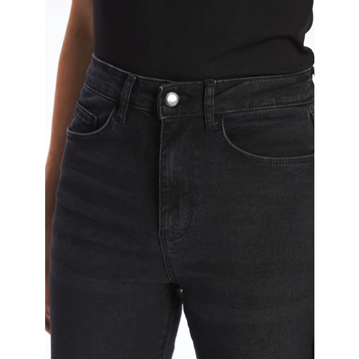 LCW Jeans SİYAH Mars Flare Kadın Jean Pantolon