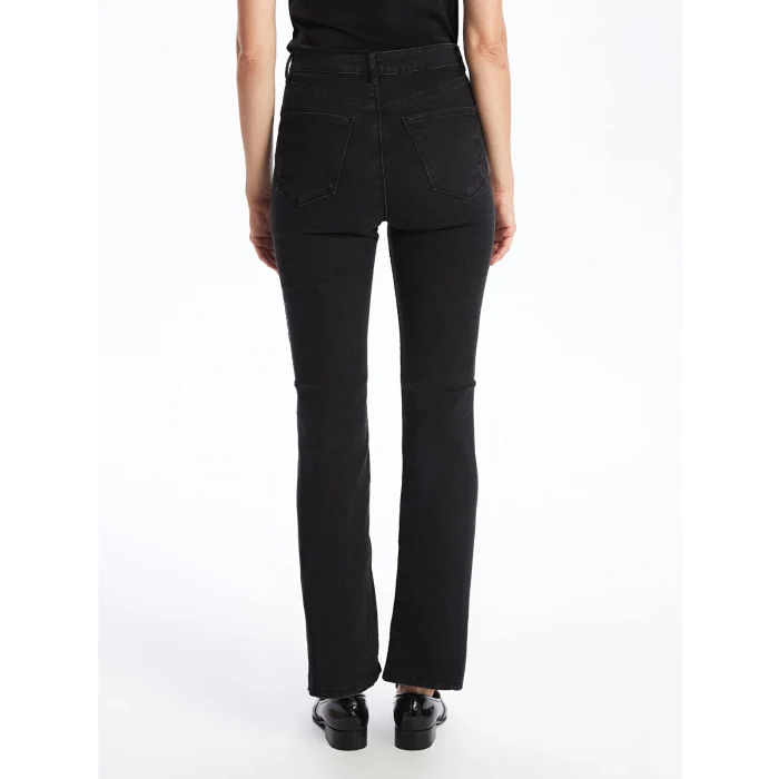 LCW Jeans SİYAH Mars Flare Kadın Jean Pantolon