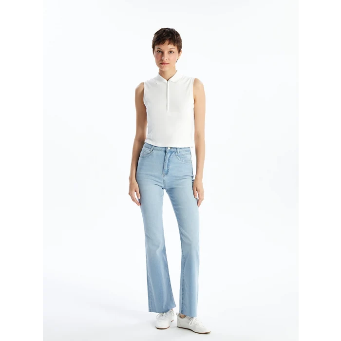 LCW Jeans İNDİGO Mars Flare Kadın Jean Pantolon