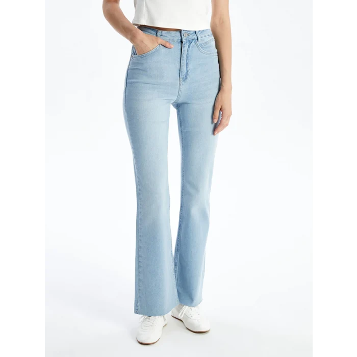 LCW Jeans İNDİGO Mars Flare Kadın Jean Pantolon
