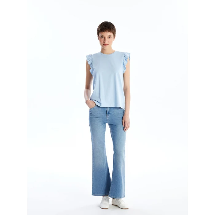 LCW Jeans İNDİGO Mars Flare Kadın Jean Pantolon