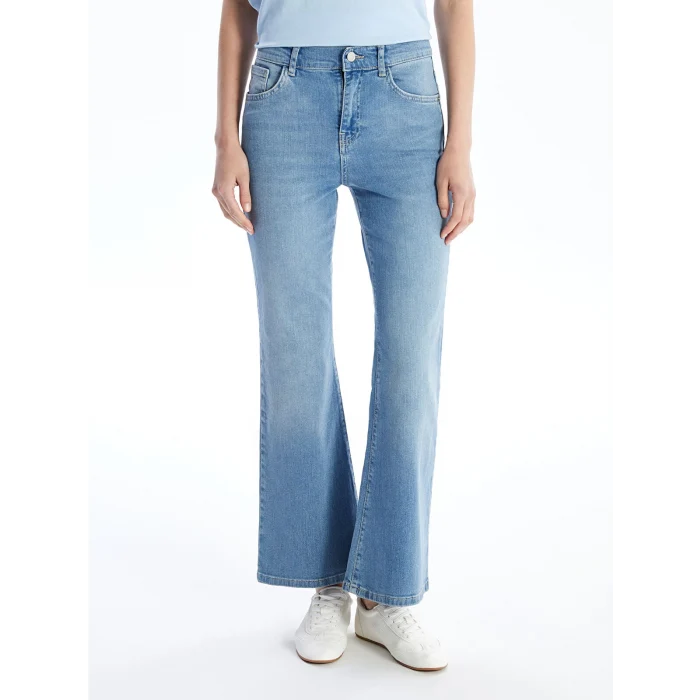 LCW Jeans İNDİGO Mars Flare Kadın Jean Pantolon