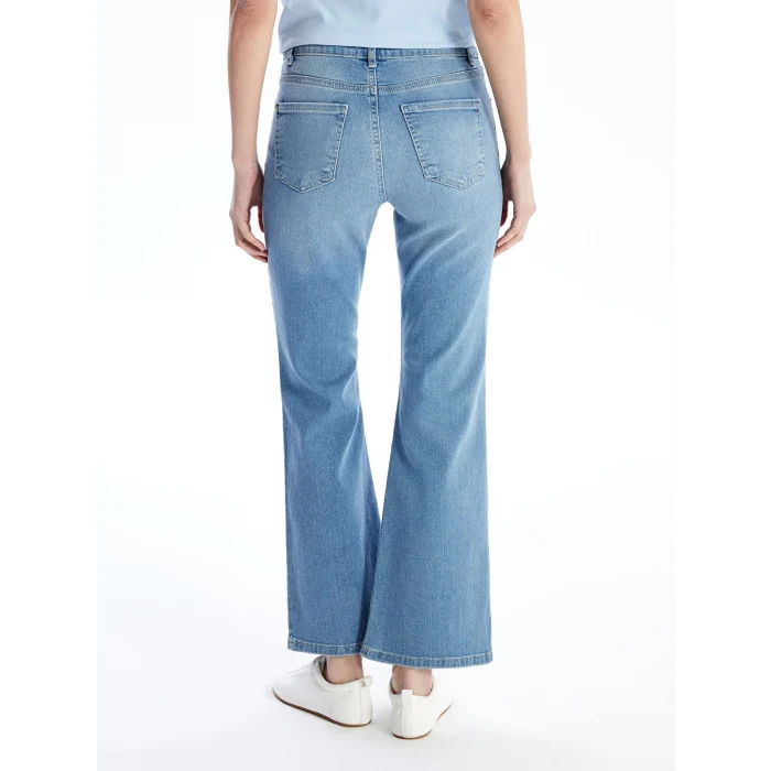 LCW Jeans İNDİGO Mars Flare Kadın Jean Pantolon