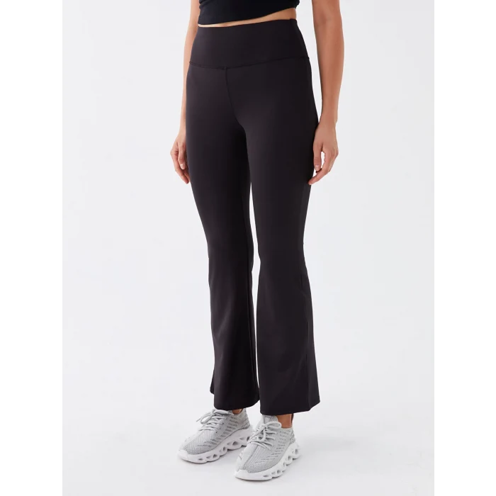 XSIDE ACTIVE SİYAH Kadın Beli Lastikli Düz Tayt Pantolon