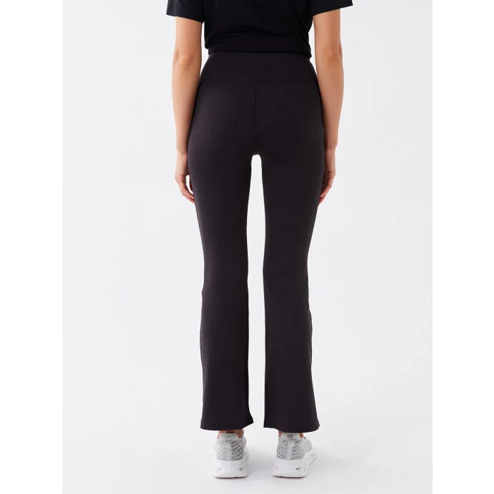 XSIDE ACTIVE SİYAH Kadın Beli Lastikli Düz Tayt Pantolon