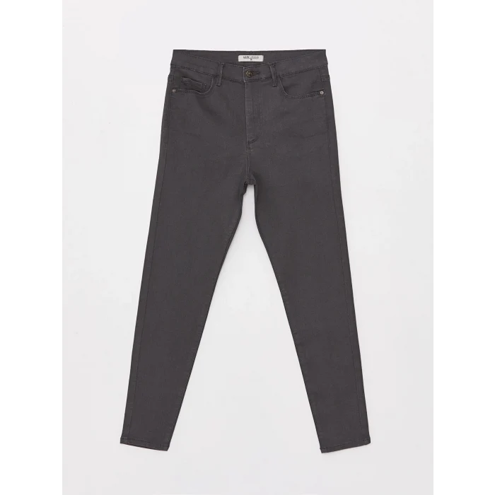 LCWAIKIKI Basic GRİ Slim Fit Kadın Jean Pantolon