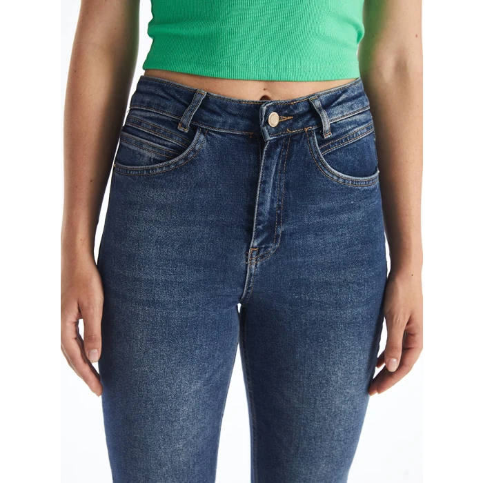 LCW Jeans İNDİGO Mars Flare Kadın Jean Pantolon