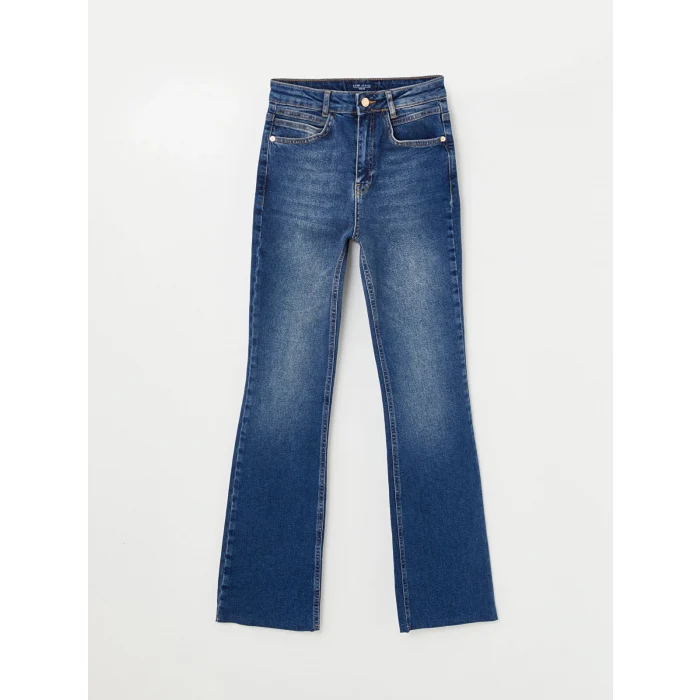 LCW Jeans İNDİGO Mars Flare Kadın Jean Pantolon