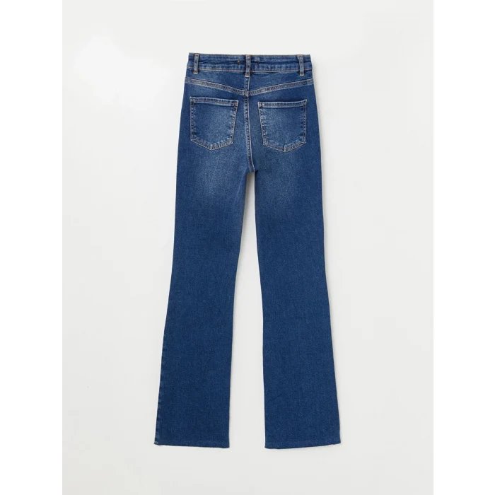 LCW Jeans İNDİGO Mars Flare Kadın Jean Pantolon