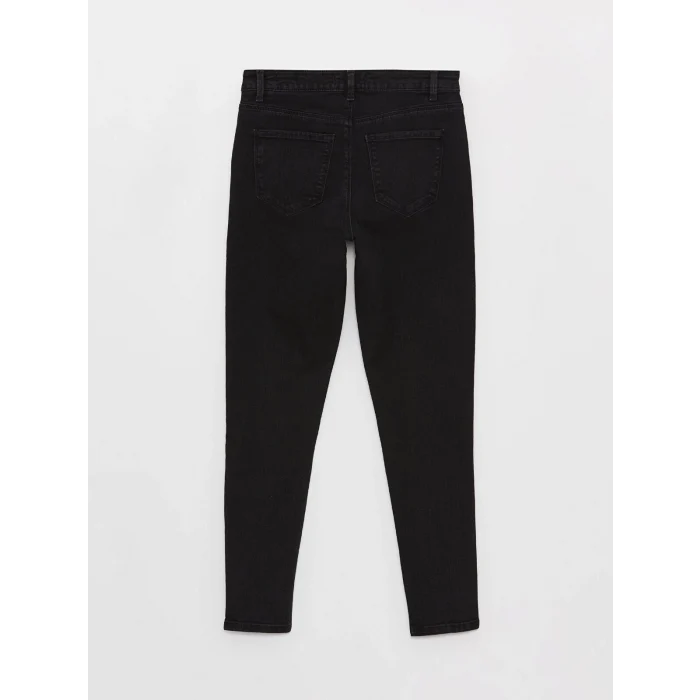 LCW Jeans SİYAH Normal Bel Mercury Skinny Fit Kadın Jean Pantolon