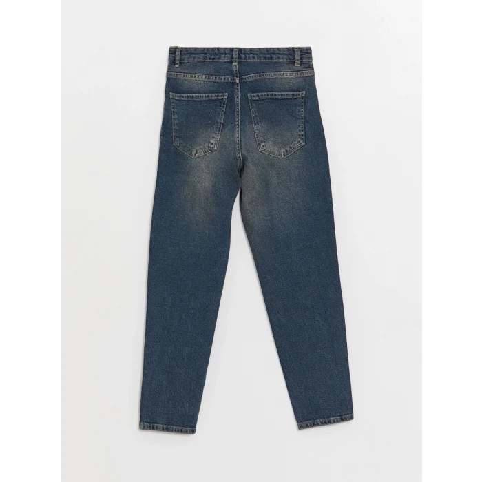 LCW Vision İNDİGO Mom Fit Kadın Jean Pantolon
