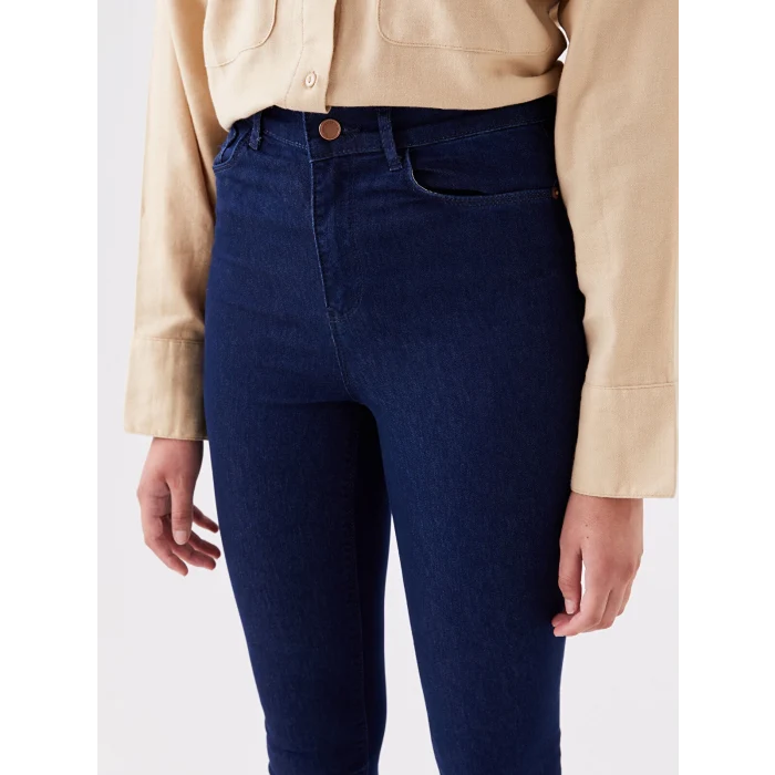 LCW Jeans İNDİGO Yüksek Bel Jüpiter Süper Skinny Fit Kadın Jean Pantolon