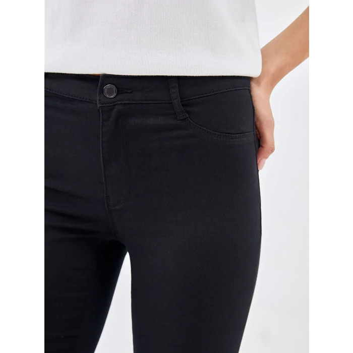 LCW Jeans SİYAH Jüpiter Süper Skinny Fit Kadın Jean Pantolon