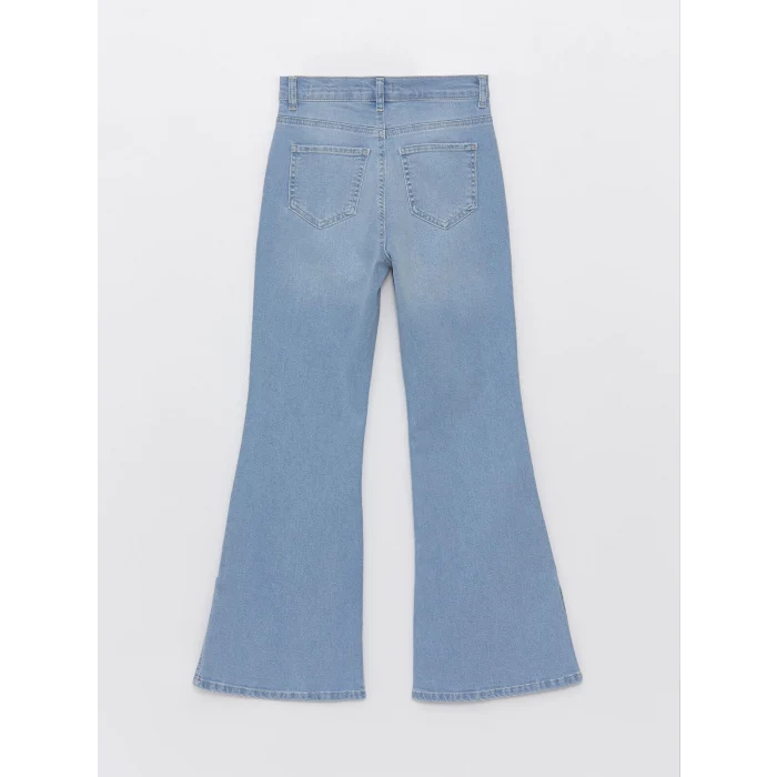 LCW Jeans İNDİGO Yüksek Bel Mars Flare Kadın Jean Pantolon