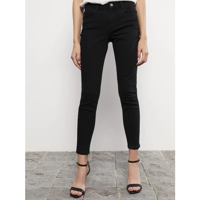 LCW Jeans SİYAH Mercury Skinny Fit Kadın Rodeo Jean Pantolon