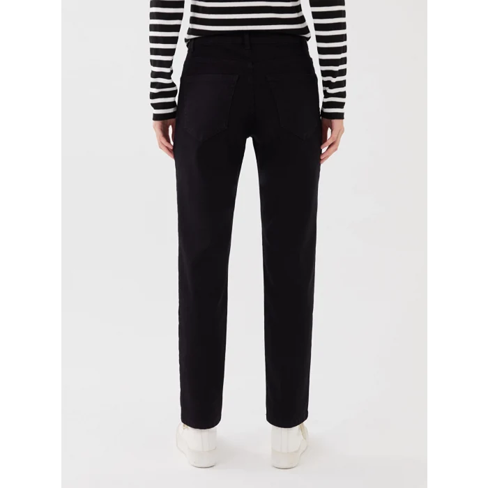 LCW Jeans SİYAH Yüksek Bel Straight Kadın Jean Pantolon