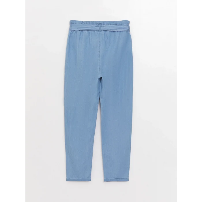 LCW Jeans İNDİGO Beli Lastikli Paperbag Kadın Jean Pantolon