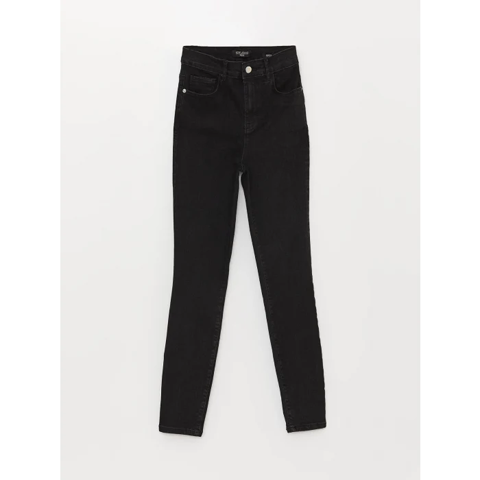 LCW Jeans SİYAH Yüksek Bel Jüpiter Süper Skinny Fit Kadın Jean Pantolon