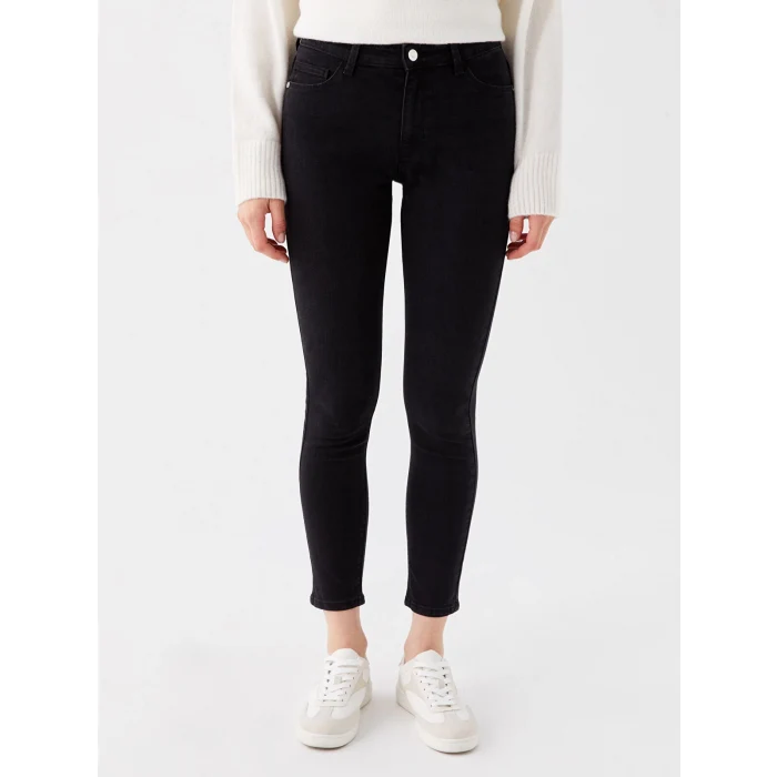 LCW Jeans SİYAH Mercury Skinny Fit Kadın Jean Pantolon Pantolon