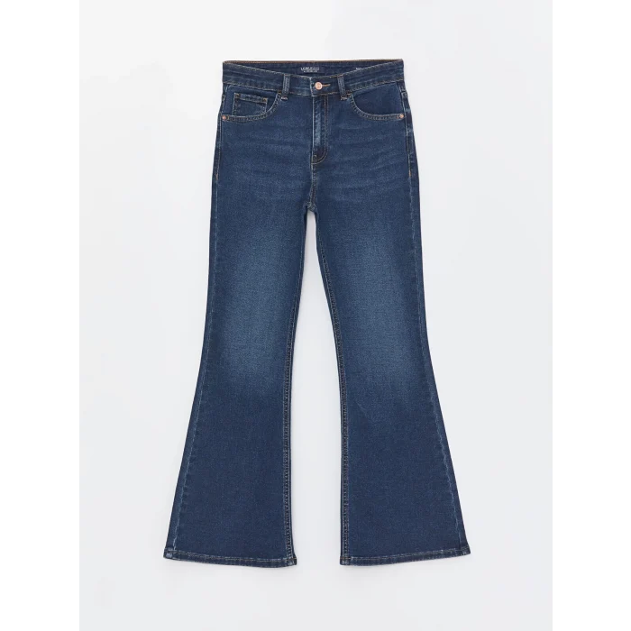 LCW Jeans İNDİGO Mars Flare Kadın Jean Pantolon