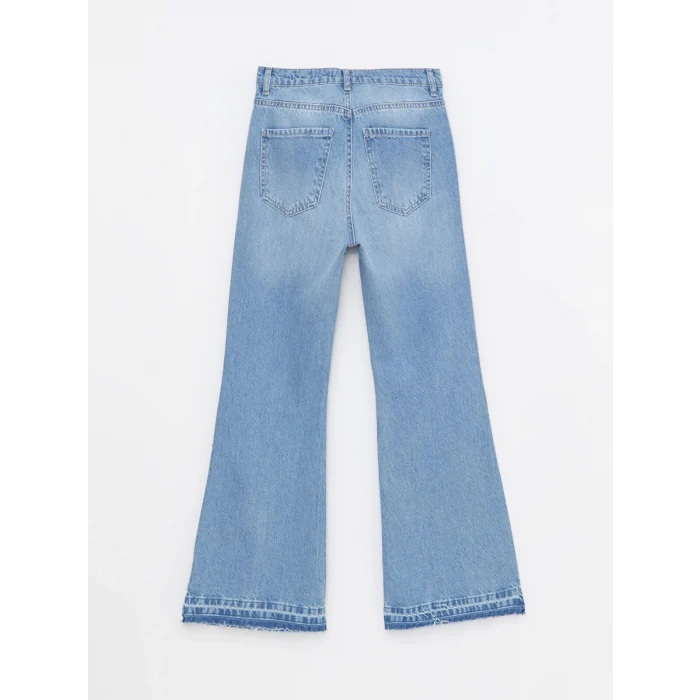 LCW Jeans İNDİGO Yüksek Bel Mars Flare Kadın Jean Pantolon