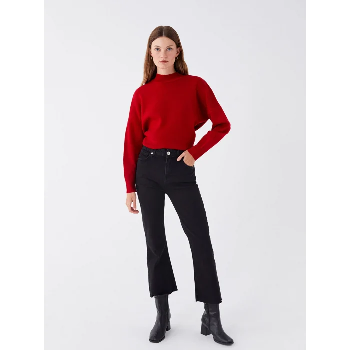 LCW Modest SİYAH Mars Flare Kadın Jean Pantolon