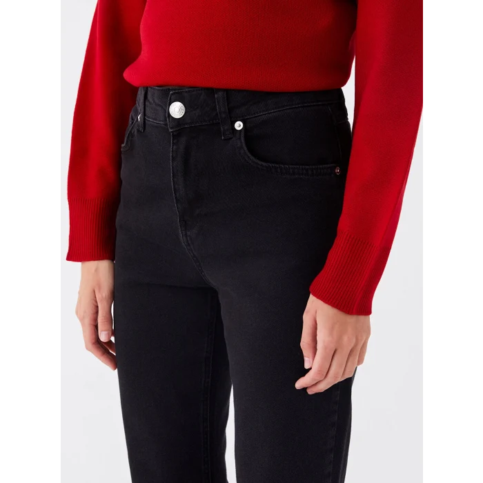 LCW Modest SİYAH Mars Flare Kadın Jean Pantolon