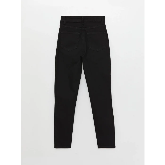 LCW Jeans SİYAH Yüksek Bel Slim Fit Kadın Jean Pantolon